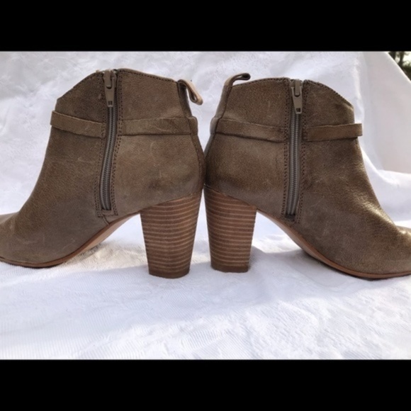 Lucky Brand Zip Buckle Tan Bootie  7 - Picture 6 of 7